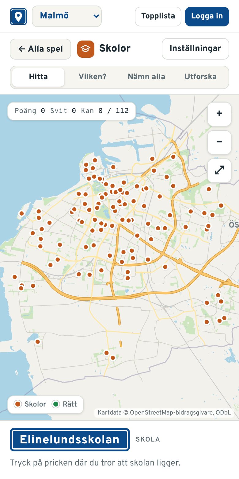 Ortkoll i mobilen